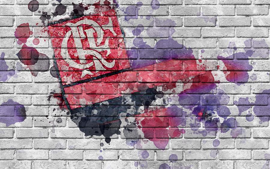 Cr Flamengo Art Logo Brazilian Football Club Art Serie A Rio De Janeiro Brazil Football Campeonato Brasileiro Serie A Flamengo Rj Fc Digital Art By Lexie Howe