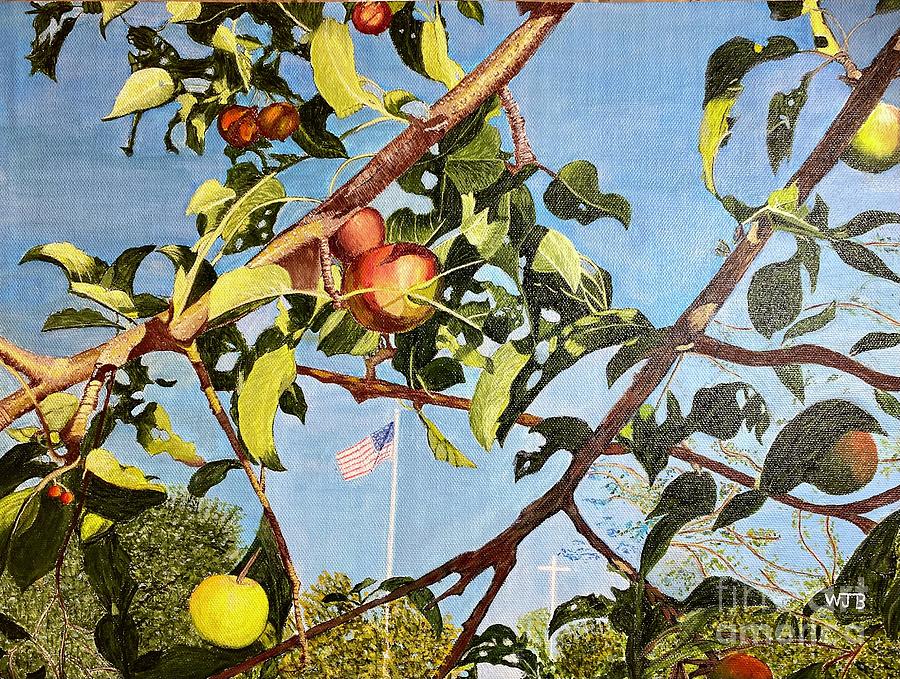 Crab Apple Trees Painting by William Bowers