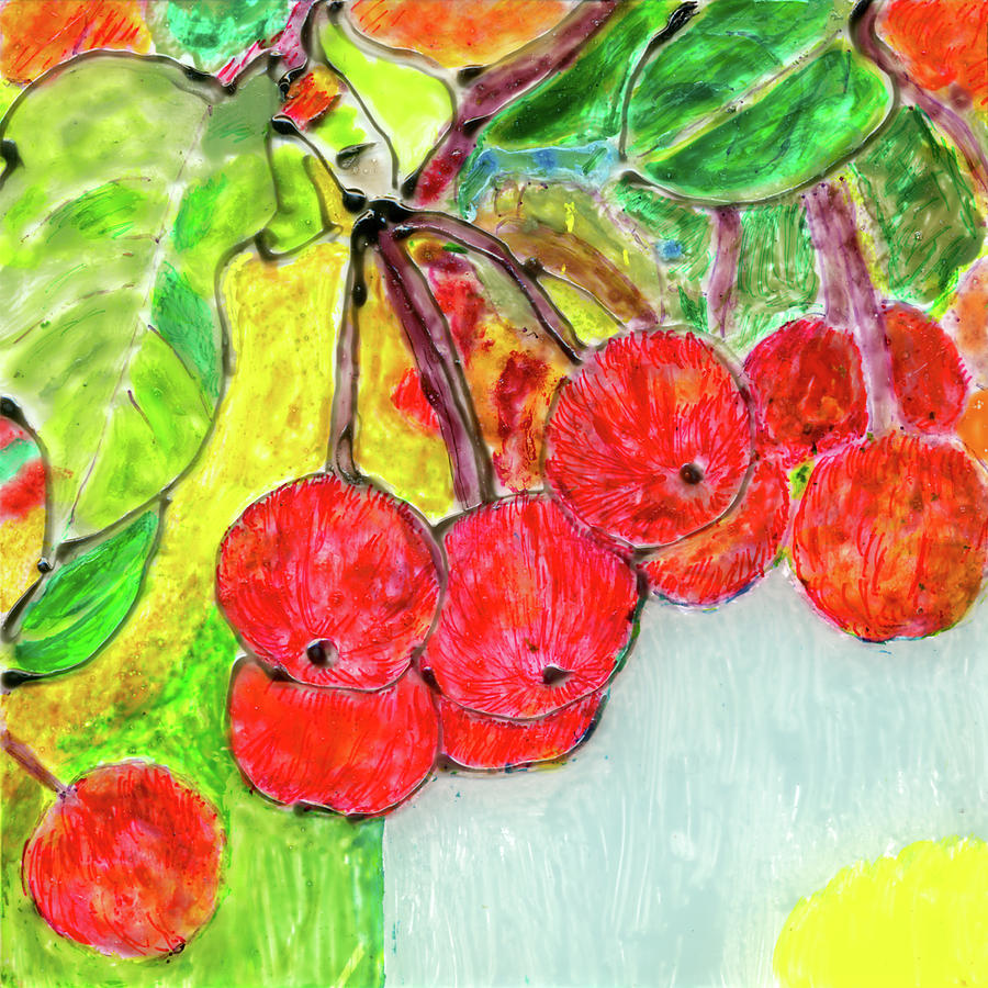 Crab Apples Painting by Phil Strang