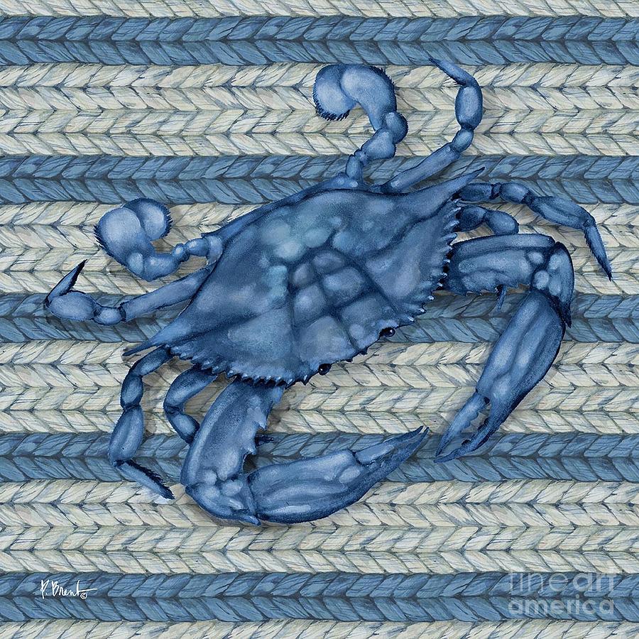Crab Basketweave Painting by Paul Brent
