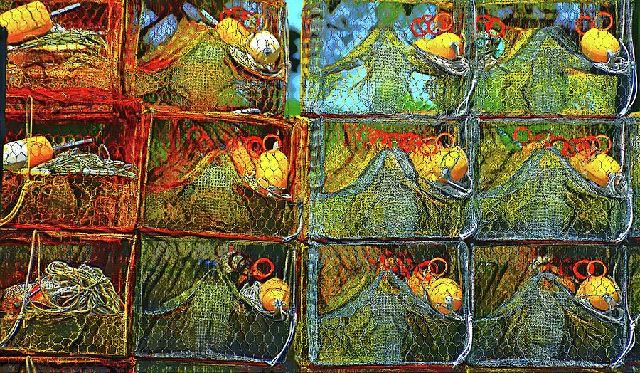 Crab Cages #2 Digital Art by Addison Likins