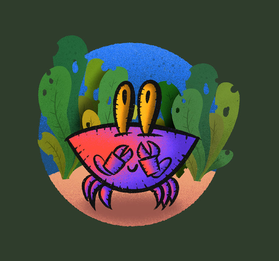 Crab Digital Art by Ercument Aksoy - Pixels