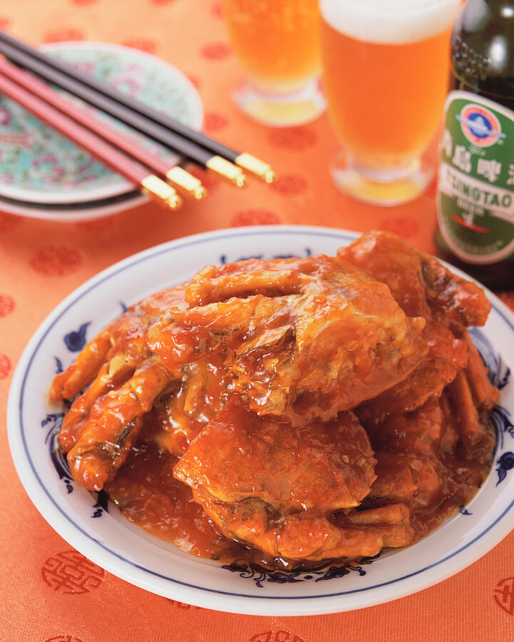 Crab in Chili Sauce Photograph by Mixa