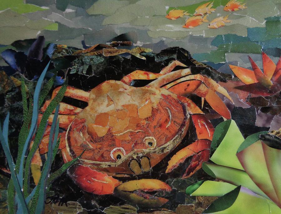 Crab Mixed Media by JAMartineau
