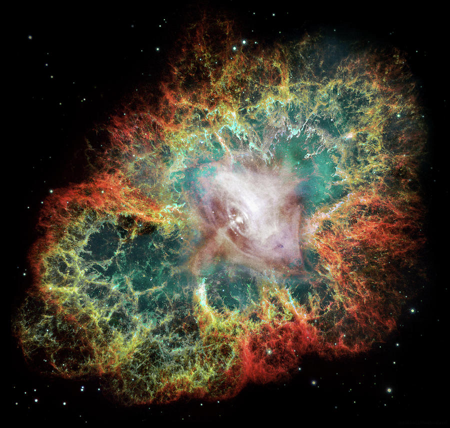 Crab Nebula Pulsar X-ray Image Photograph by Nasa - Pixels