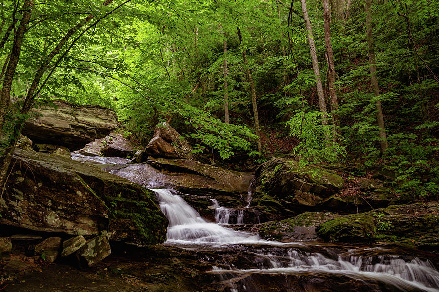 Crab Orchard Falls 3 Photograph by Cindy Robinson