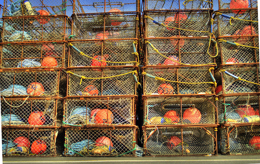 Crab pots Photograph by Bill Hinton Photography