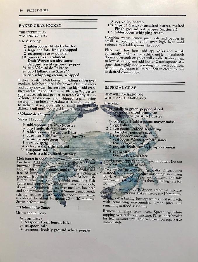Crab Recipe Painting