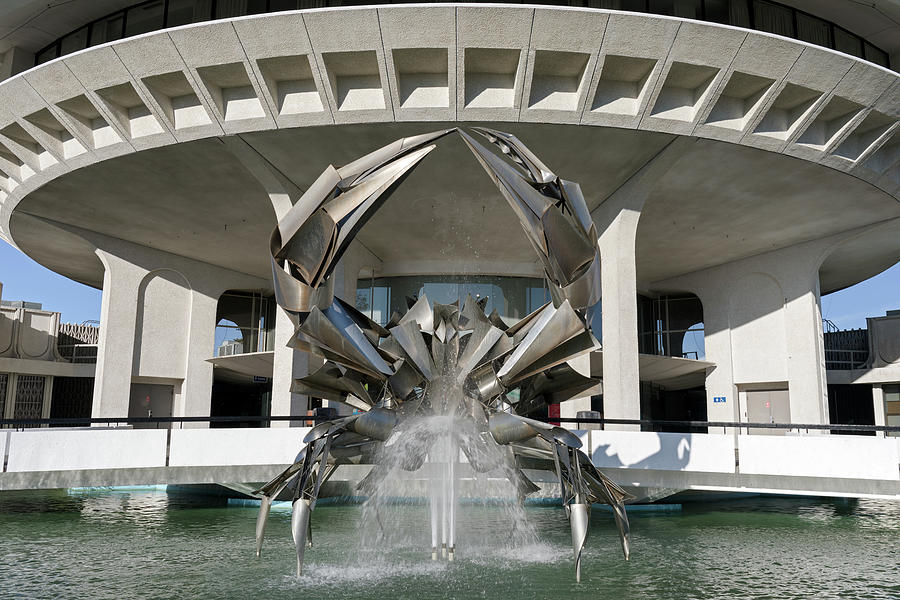 Crab Sculpture at H.R. MacMillan Space Centre Photograph by Michael Russell