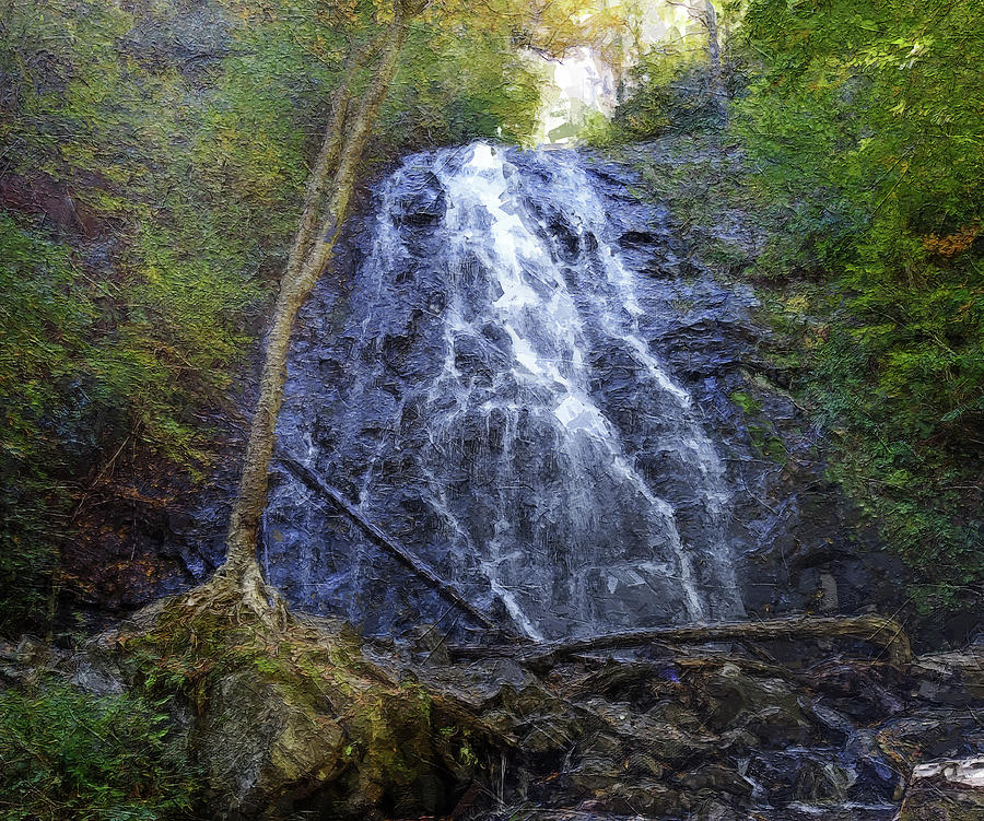 Crabtree Falls Painting by Dan Sproul