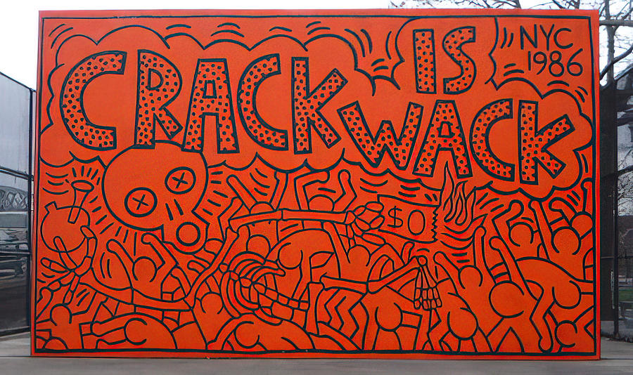 crack is wack - Keith Haring Painting by Keith Haring - Pixels