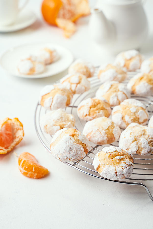 Cracked Clementine Cookies Photograph