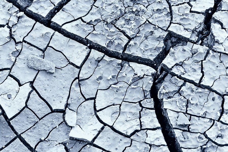 Cracked Mud Earth Drought Background Macro Photograph by John Williams