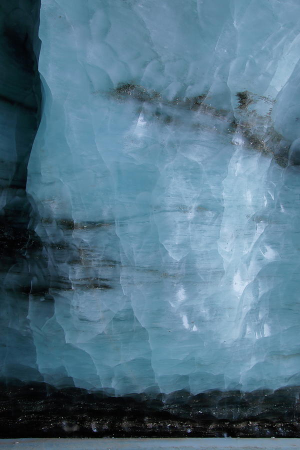 Winter Photograph - Cracks in Ice Cave Walls by Chris Christensen