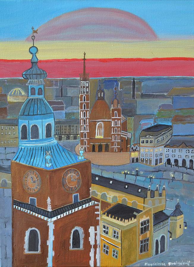 Cracow Poland Painting by Magdalena Frohnsdorff