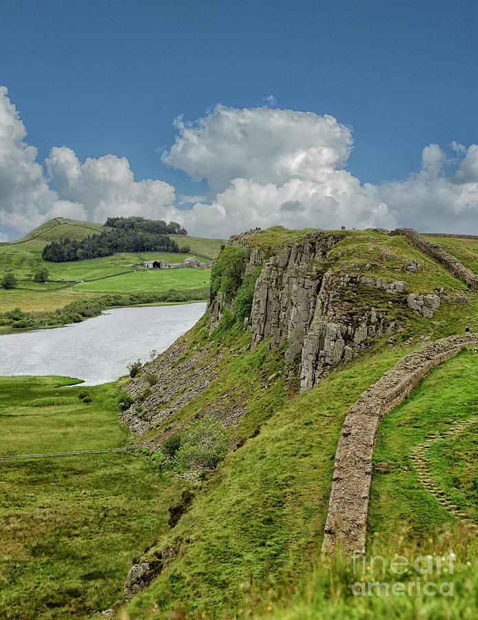 Crag Lough at Hadrians wall Photograph by Patricia Hofmeester