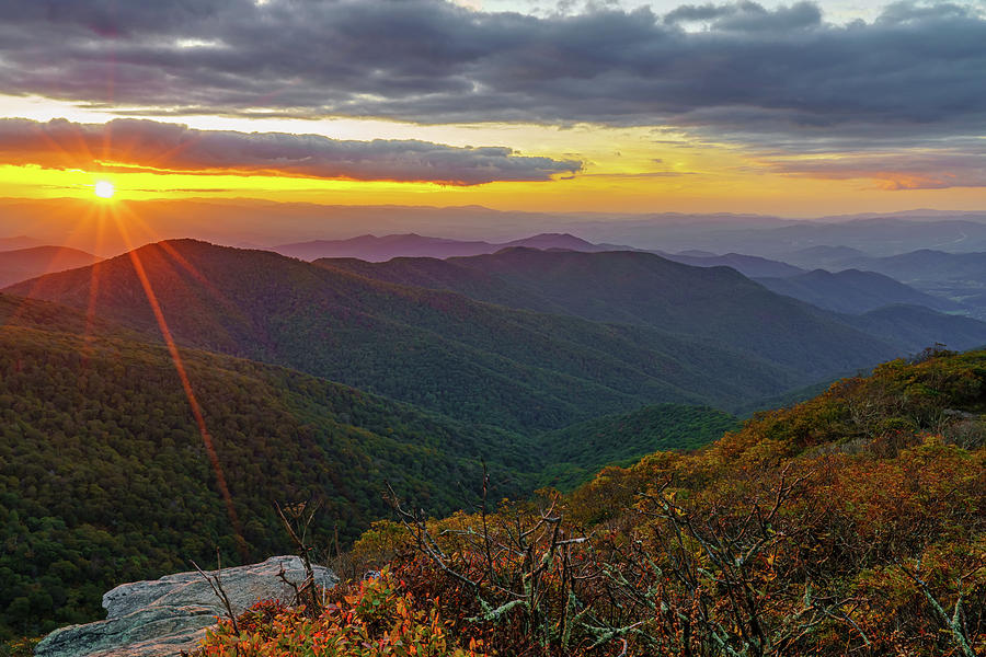 Craggy Mountain North Carolina Sunset 2 Photograph by McClean Photography Craggy Mountain North Carolina Sunset 2 Photograph by McClean Photography