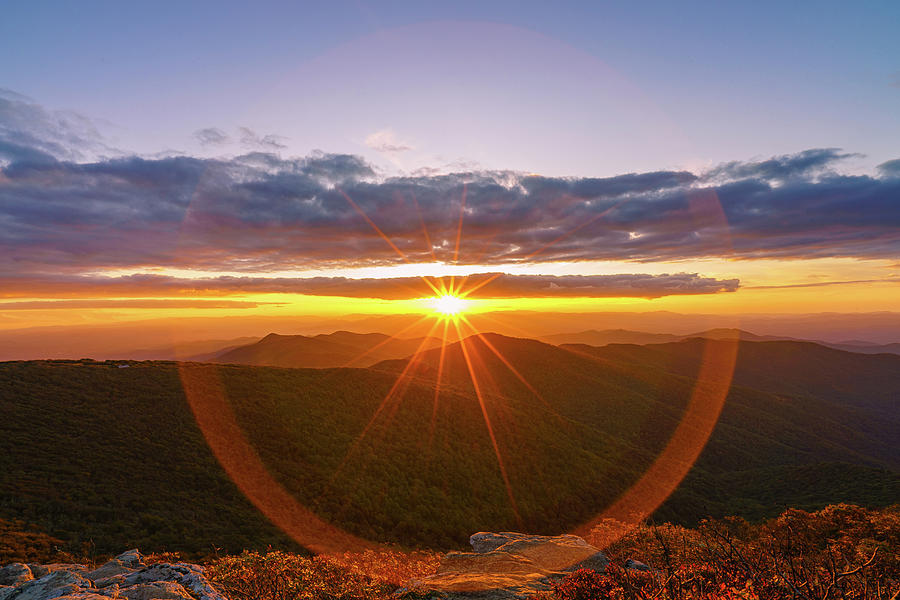 Craggy Mountain, North Carolina Sunset 3 Photograph by McClean Photography