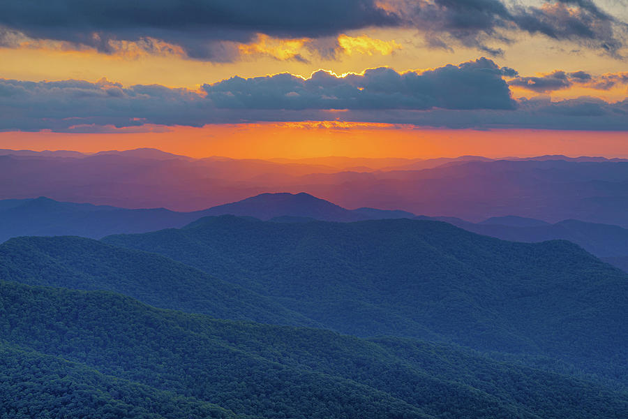 Craggy Pinnacle Sunset V Photograph by Claudia Domenig - Fine Art America