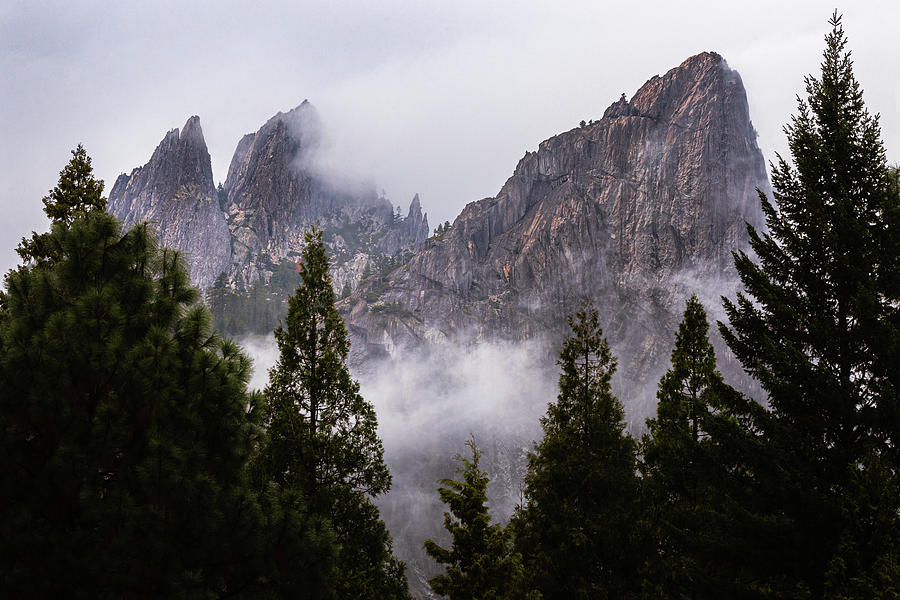 Nature Photograph - Crags In the Storm by Mike Lee