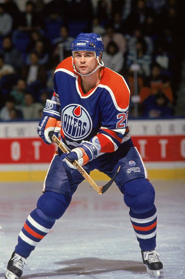 Craig Muni Of Edmonton Oilers Photograph by S Levy