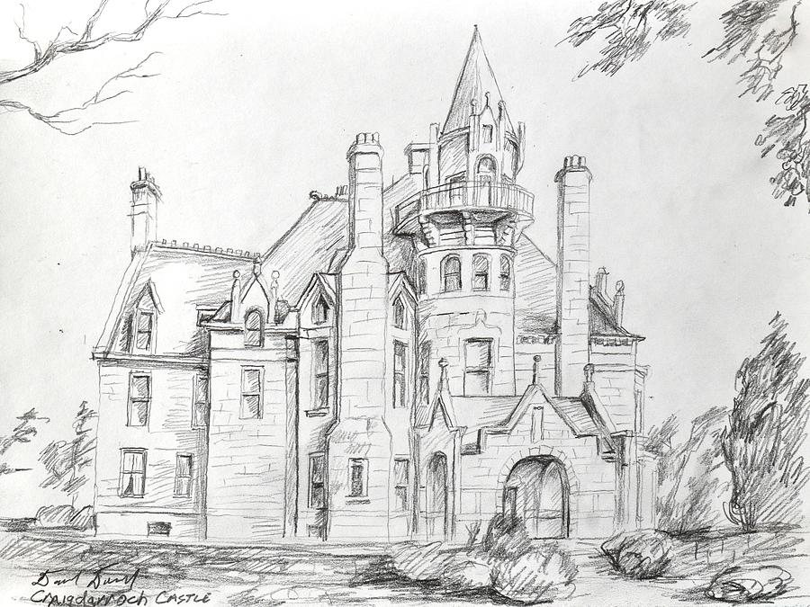 Craigdarroch Castle Drawing by David Dorrell