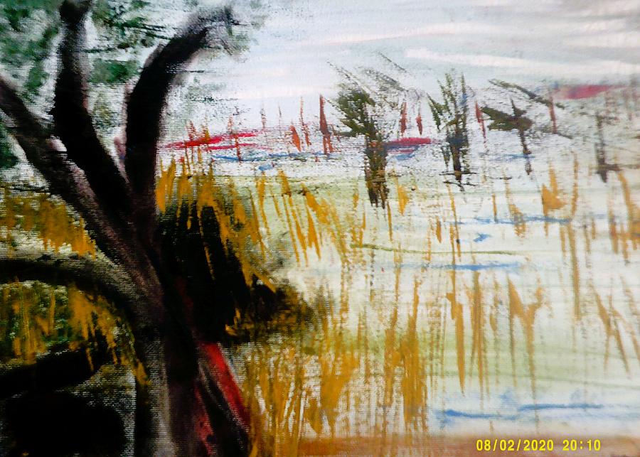Cranberry Bog Painting by Timothy Wilkie Fine Art America