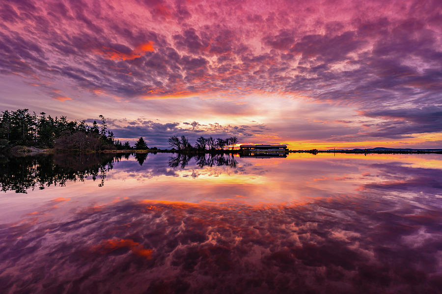 Cranberry Lake Sunset Photograph by Gary Skiff