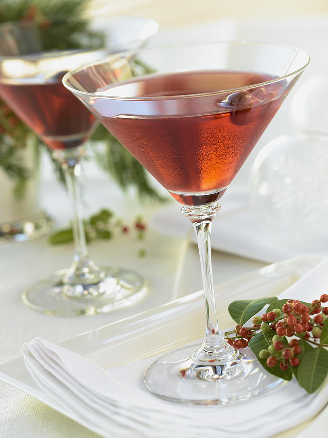 Cranberry martini Photograph by Brian Macdonald