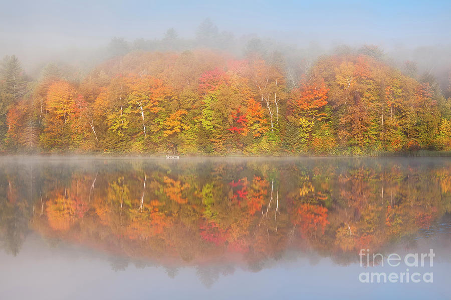 Fall Photograph - Cranberry Meadow Pond Fall Morning by Alan L Graham