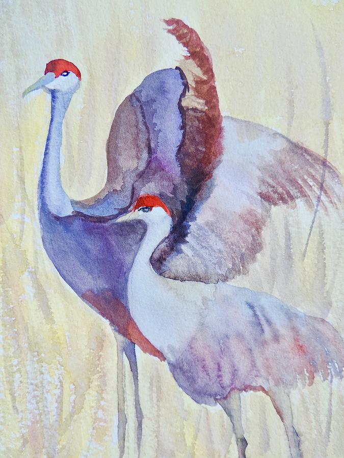 Crane Call Painting by Mary Gorman
