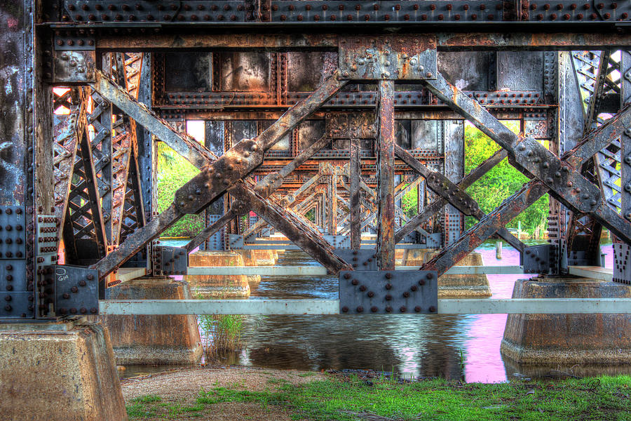 Crane Creek Bridge Ironworks Photograph by Robert Harris