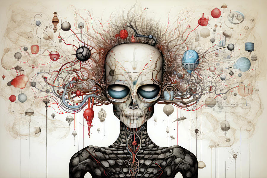 Cranium #5 Digital Art by Ron Weathers Cranium #5 Digital Art by Ron Weathers