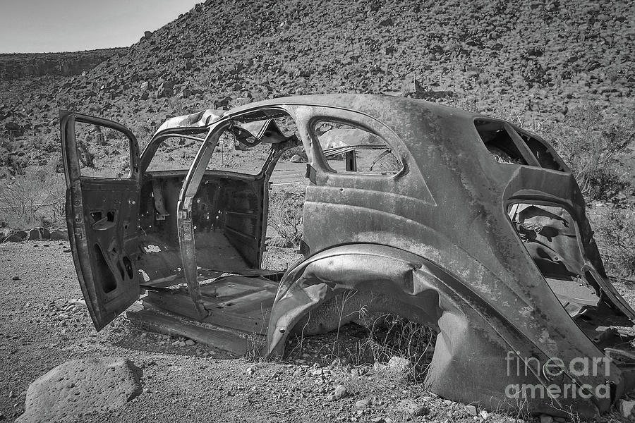 Crashed Sedan Photograph by Darrell Foster