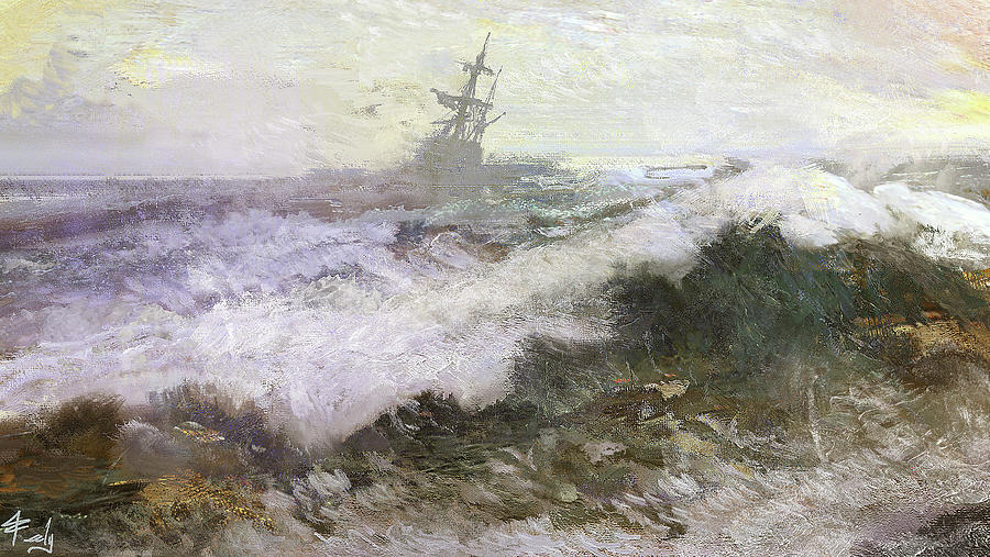 Crashing Shore  Painting by Joseph Feely