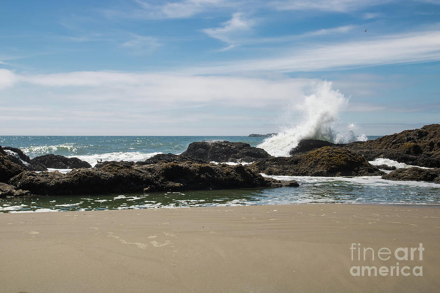 Crashing Surf At Seal Rock OR Photograph by Suzanne Luft