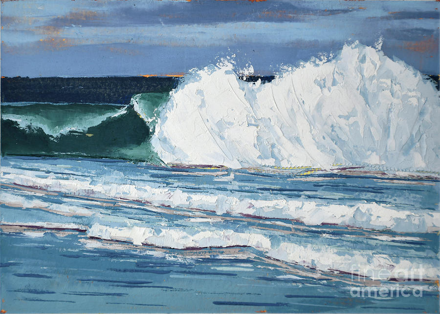 Crashing Wave 2 Painting by PJ Kirk