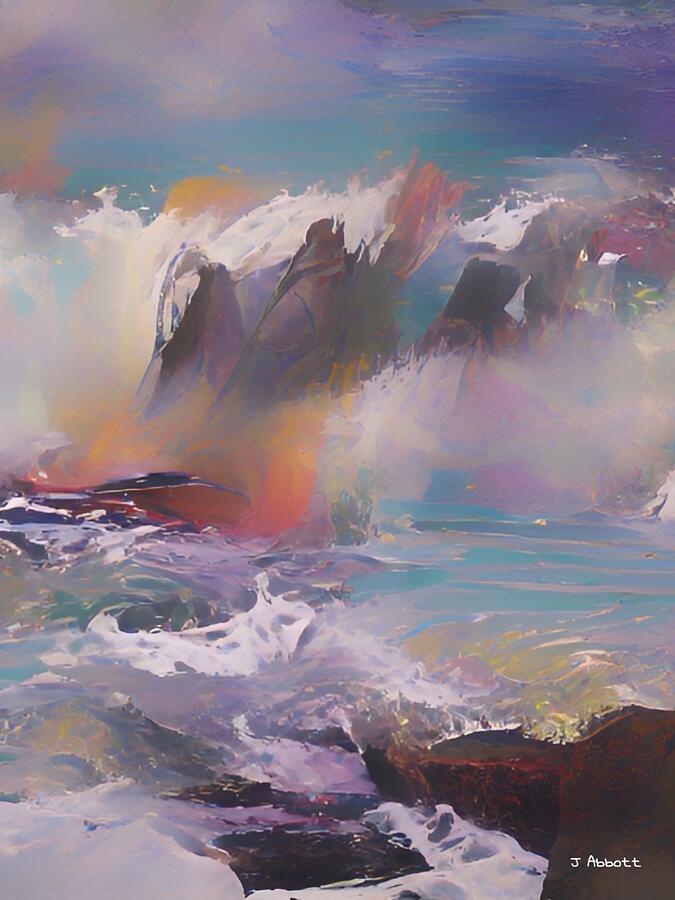 Crashing Waves - Abstract #2 Photograph by Jerry Abbott Crashing Waves - Abstract #2 Photograph by Jerry Abbott