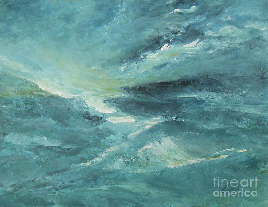 Crashing Waves Painting by Jane See