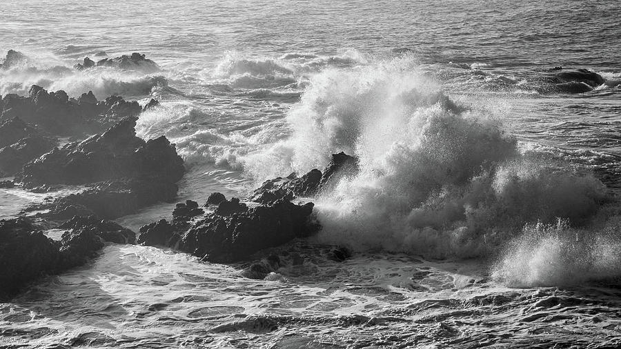 Crashing Waves on Rocks Photograph by Mike Fusaro