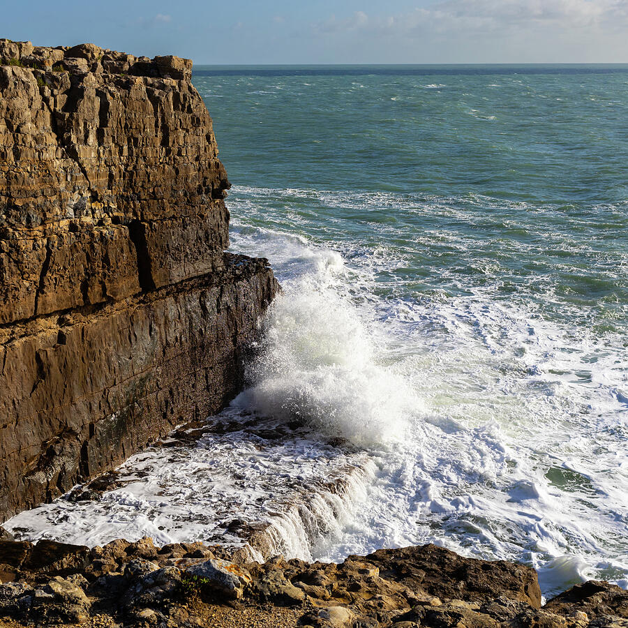 Crashing Waves On The Jurassic Coast Photograph by Tanya C Smith