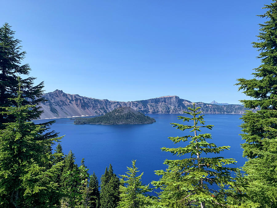 Crater Lake Daytime Photograph by Mike Shaw