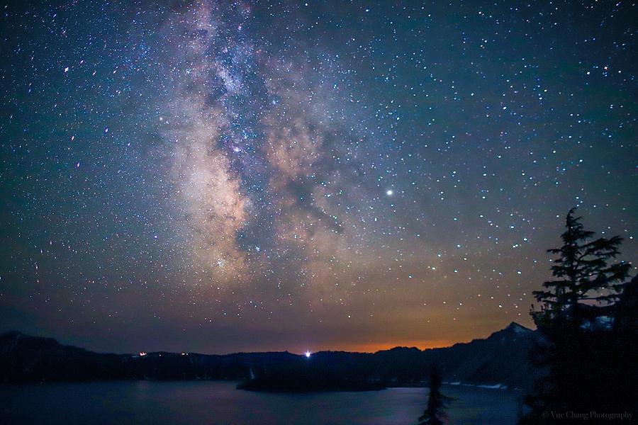 Crater Lake Milky Way Photograph By Vue Chang