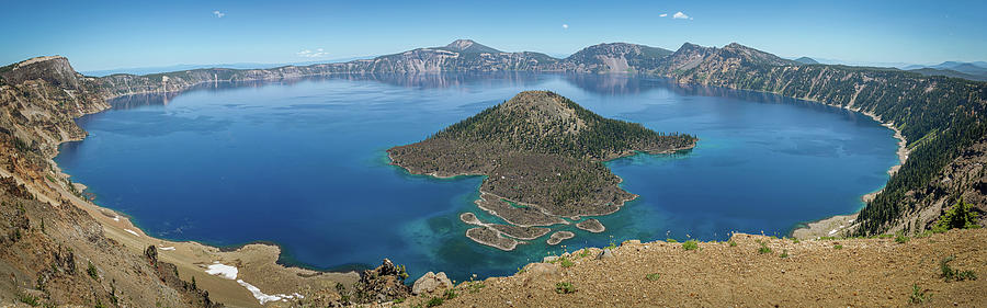 Crater Lake Panorama Photograph by Nicholas McCabe