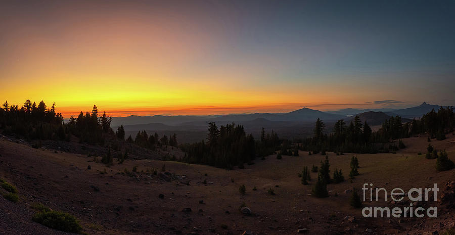 Crater Lake Rim Drive At Dusk Photograph by Michael Ver Sprill
