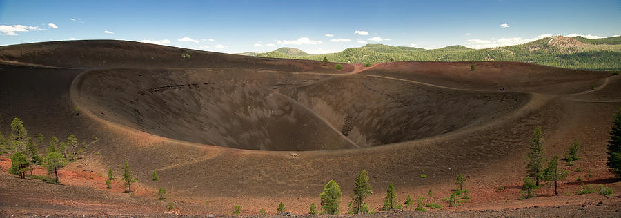 Crater of cinder cone in Lassen Photograph by Jean-Luc Farges