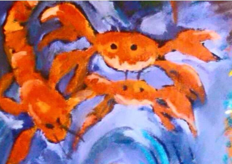 Crawfish Life Painting by Julie TuckerDemps