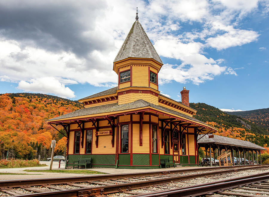 Crawford Depot In Autumn Photograph by Dan Sproul