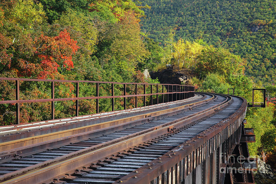 Crawford Notch State Park - Frankenstein Trestle White Mountains NH USA Photograph by Erin Paul Donovan