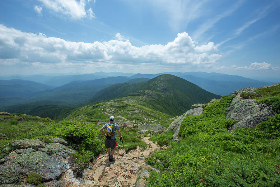 Crawford Path Hiker Photograph by White Mountain Images